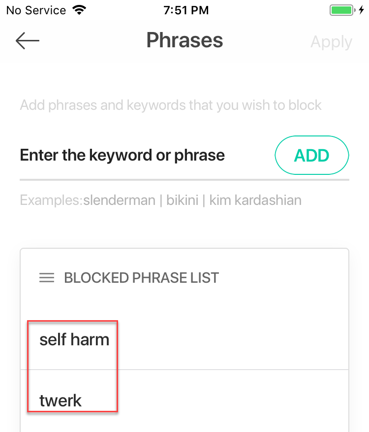 How To Block Keywords or Phrases on the Mobicip